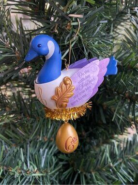 Hallmark 2016 6 Six Geese-A-Laying 12 Days of Christmas bird ornament